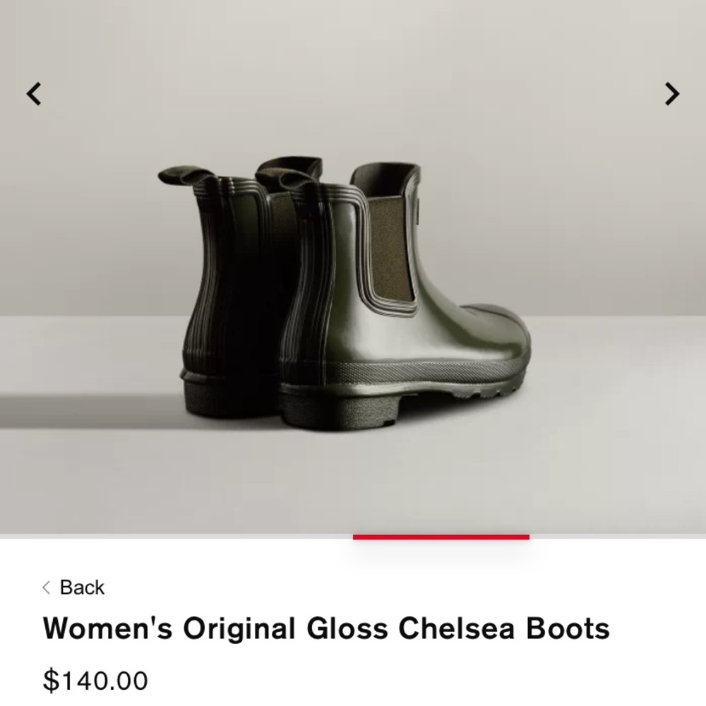 Hunter rain Chelsea boots